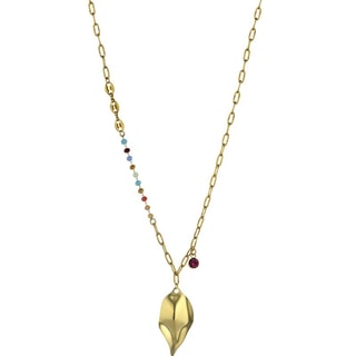 Collier Reagan - Acier inoxydable & cristal