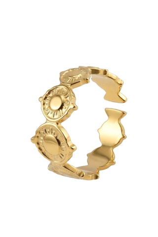 Anillo - Chapado en oro amarillo