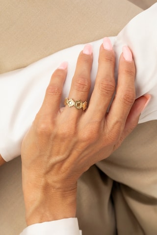 Anillo - Chapado en oro amarillo