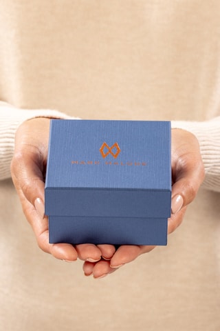 Montre à quartz en cuir et métal plaqué ion or jaune - Gris et rose