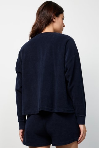 Casaco de malha Pamplona - Azul-marinho