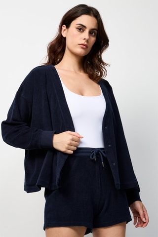 Casaco de malha Pamplona - Azul-marinho