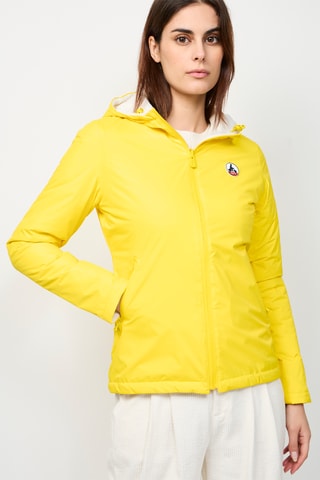 Blusão reversível com capuz Kara - Amarelo e cru