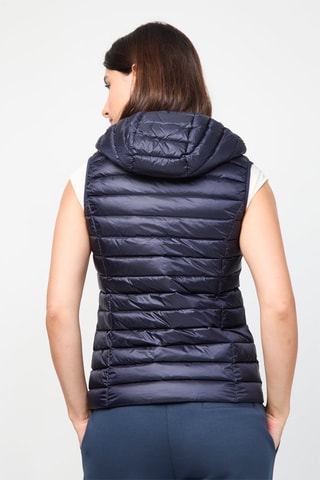 Colete acolchoado com capuz Mali - Azul-marinho