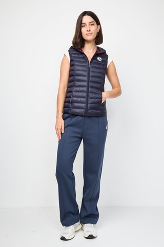 Colete acolchoado com capuz Mali - Azul-marinho