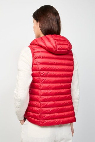 Colete acolchoado com capuz Mali - Vermelho