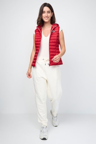 Colete acolchoado com capuz Mali - Vermelho