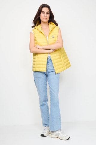 Colete acolchoado com capuz Mali - Amarelo