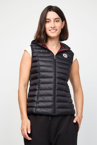 Colete acolchoado com capuz Mali - Preto