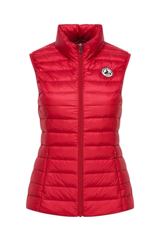 Colete acolchoado slim Seda - Vermelho