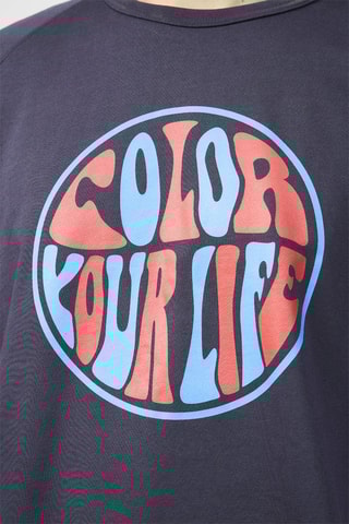 Sweat Camino Funday - Azul-marinho e azul-cobalto