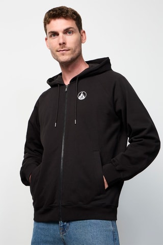 Sweat com capuz Branco - Preto