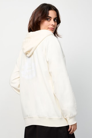 Sweat com capuz Branco Logo - Branco