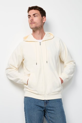 Sweat com capuz Branco Logo - Branco