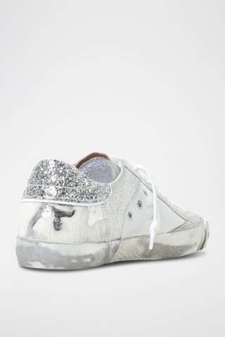Baskets en cuir - Argenté