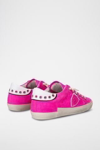 Baskets en nubuck - Fuchsia