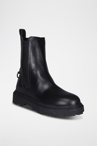 Bottines Chelsea en cuir - Noir