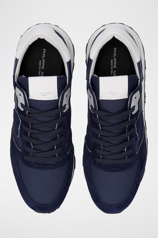 Baskets en cuir - Bleu marine