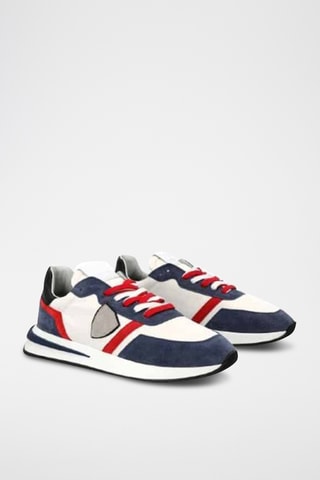 Baskets en cuir - Bleu