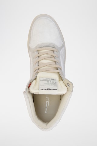 Baskets montantes en cuir - Blanc