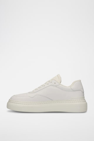 Baskets plateformes en cuir - Blanc