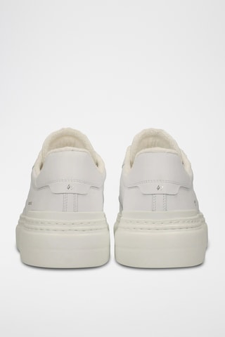 Baskets plateformes en cuir - Blanc