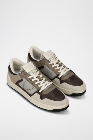 Baskets en cuir - Marron