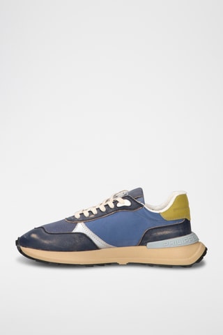 Baskets en cuir - Bleu