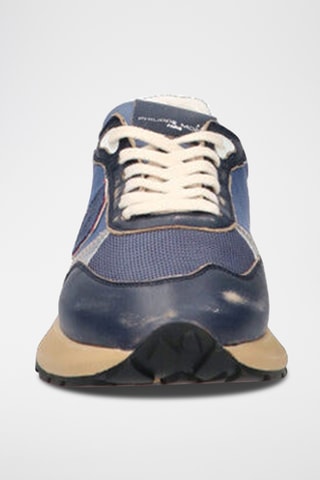 Baskets en cuir - Bleu