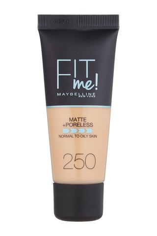 Base de maquillaje líquida Fit Me Matte Poreless - N.° 250 Beige Ensoleillé - 30 ml