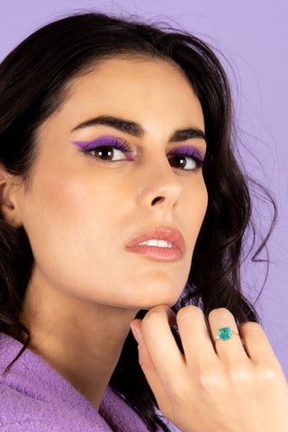 Ring Espoir Geelgoud, Topaas en Kwarts