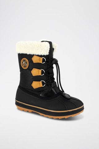 Gevoerde Snowboots Kinos - Zwart