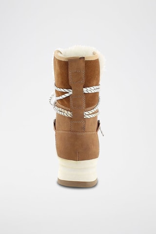 Snowboots Alyssia  Camel en Wit