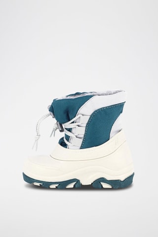 Snowboots Tyfen Ecru en Petrolblauw