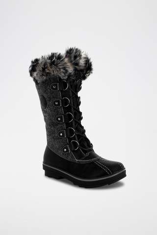 Gevoerde Snowboots Capucine Zwart