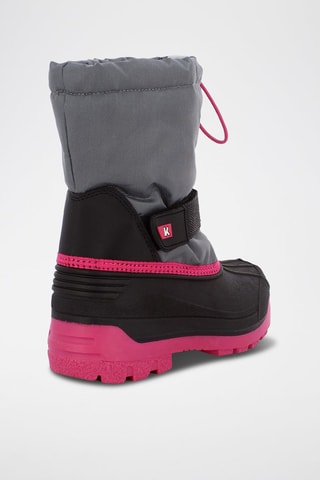 Gevoerde Snowboots Logan - Zwart en Grijs