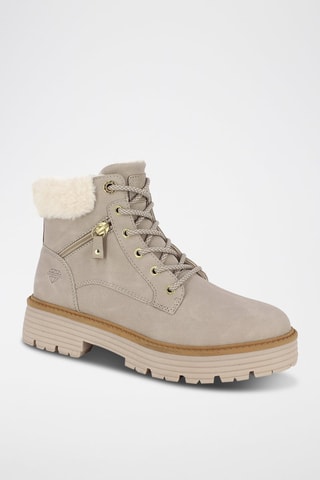 Gevoerde Enkellaarzen Emma - Beige