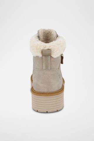 Gevoerde Enkellaarzen Emma - Beige