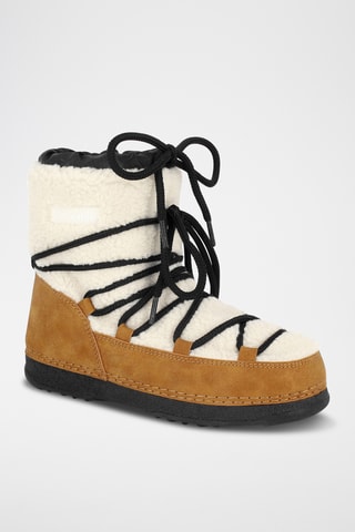 Gevoerde Enkellaarzen Mayla - Camel