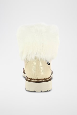 Gevoerde Enkellaarzen Uska - Crèmekleurig