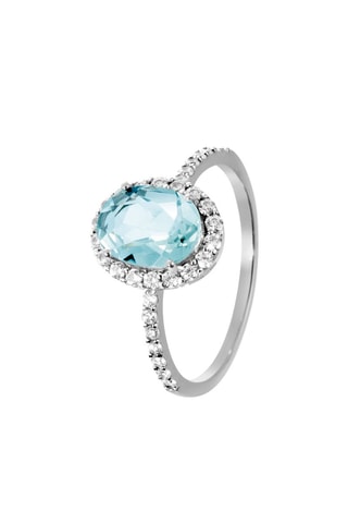 Ring Zilver en Topaas