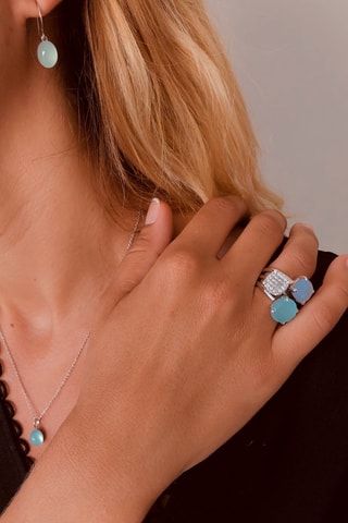 3 Ringen - Zilver en Chalcedonen