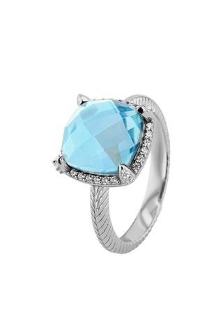 Ring Zilver en Topaas