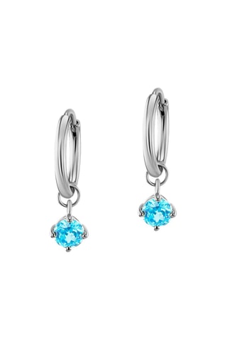 Oorbellen Zilver en Topaas