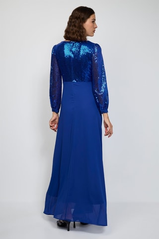 Vestido largo  - Azul