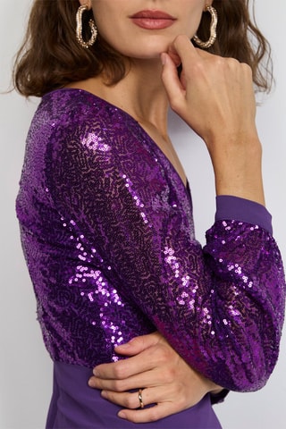 Vestido largo  - Violeta