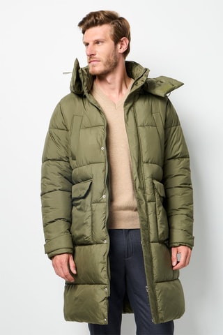 Anorak con capucha  - Caqui