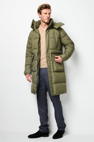 Anorak con capucha  - Caqui