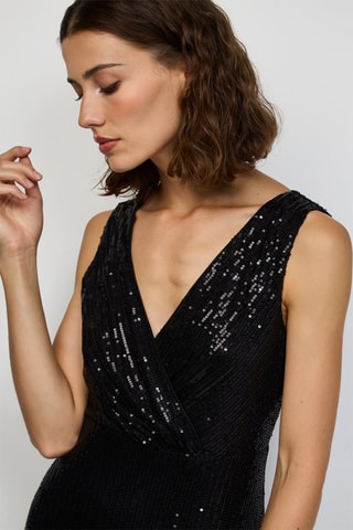 Vestido largo  - Negro