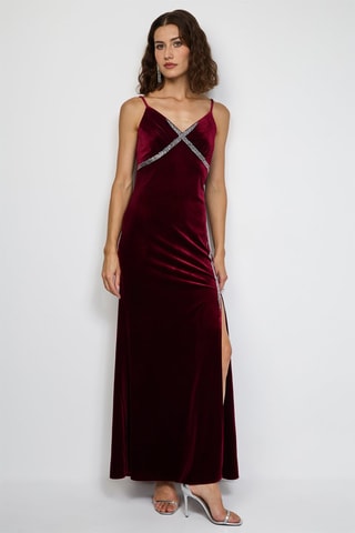 Vestido largo  - Burdeos